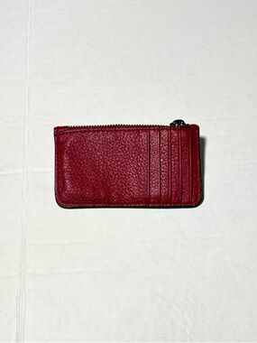 Aimee Kestenberg Red Leather Credit Card Wallet